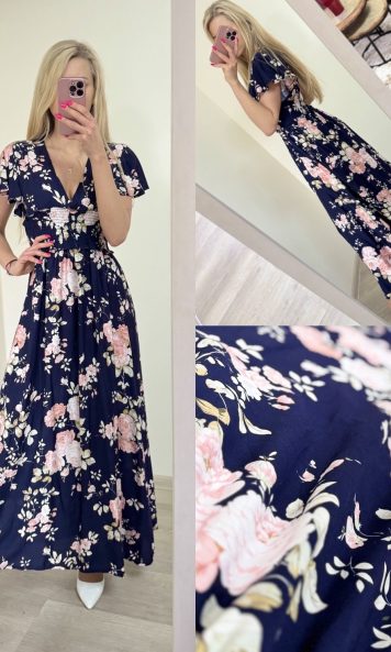 Sukienka maxi w kwiaty