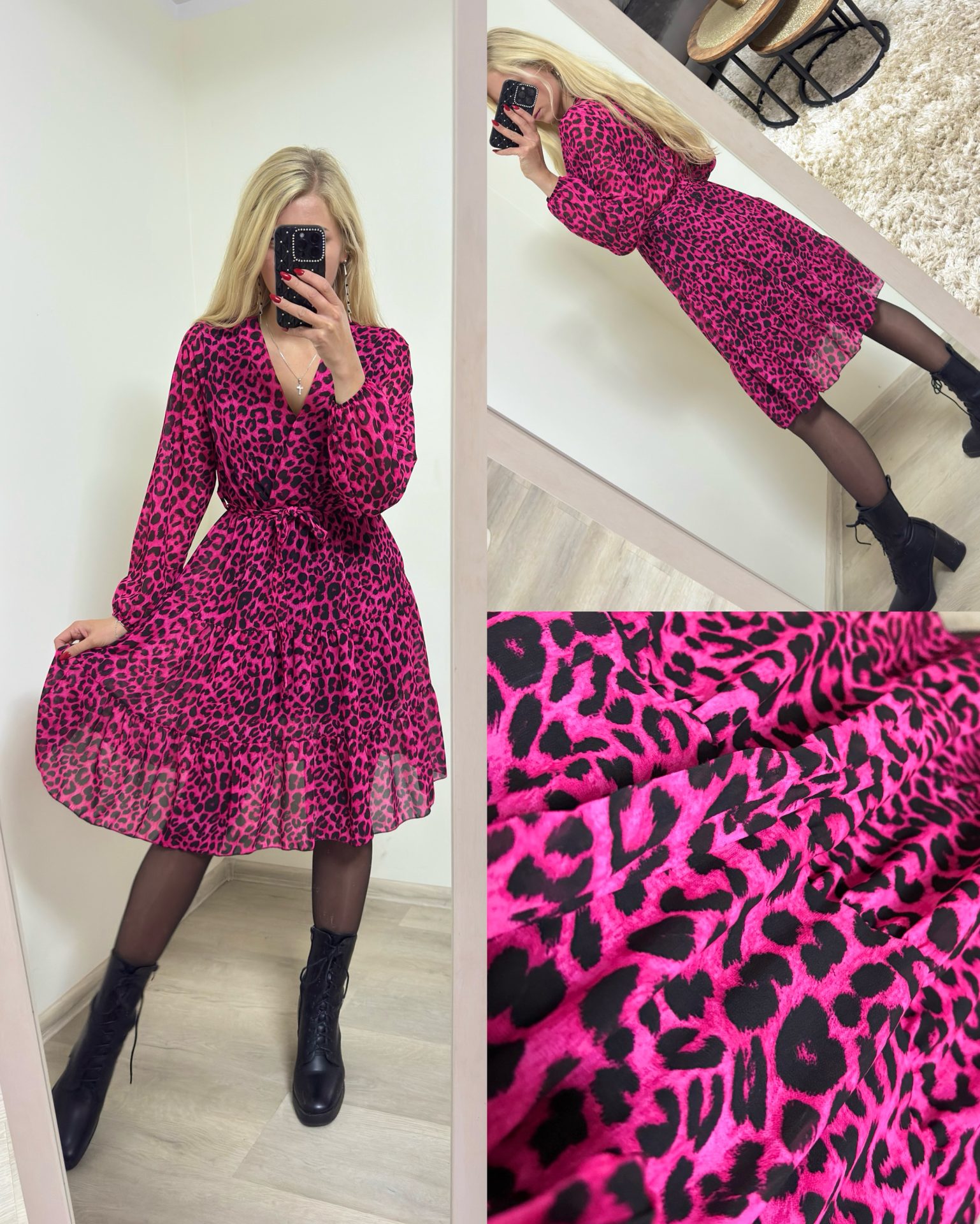 Sukienka w panterkę