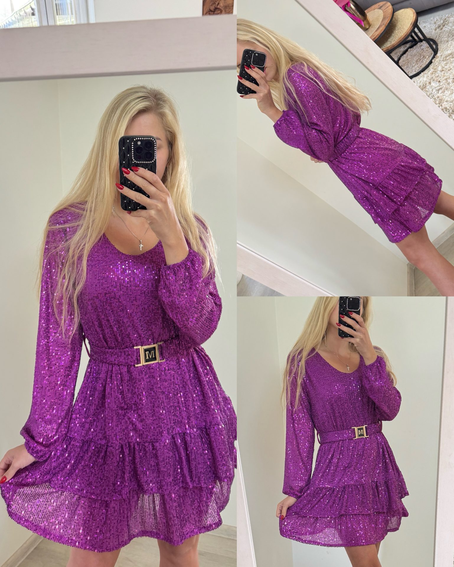 Sukienka cekinowa - obrazek 3