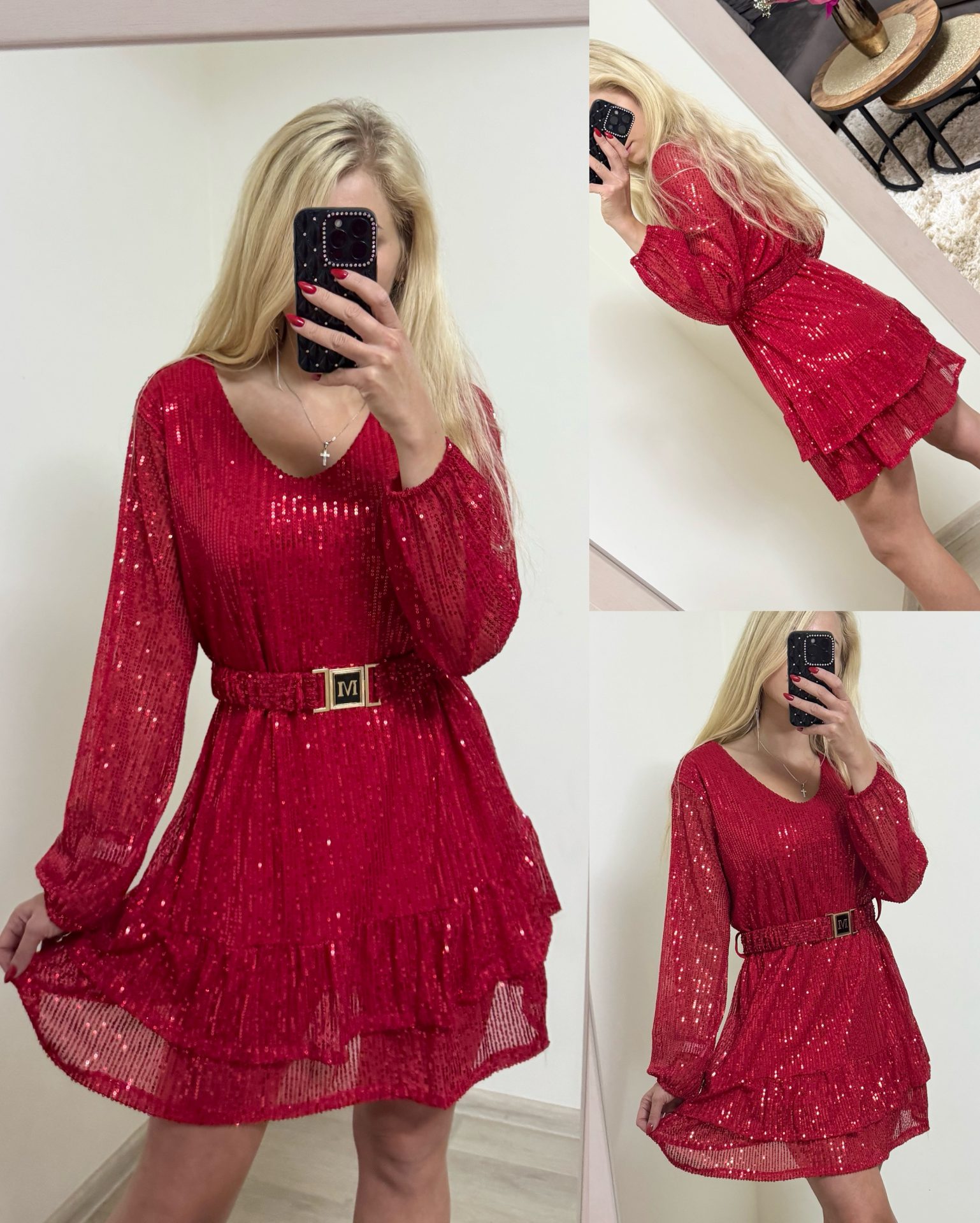 Sukienka cekinowa - obrazek 2