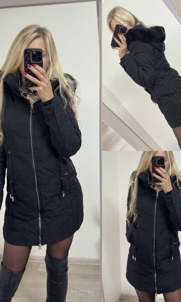 KURTKA ZIMOWA DAMSKA Z KAPTUREM