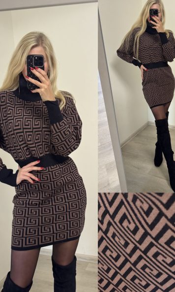 Sukienka w geometryczne wzory