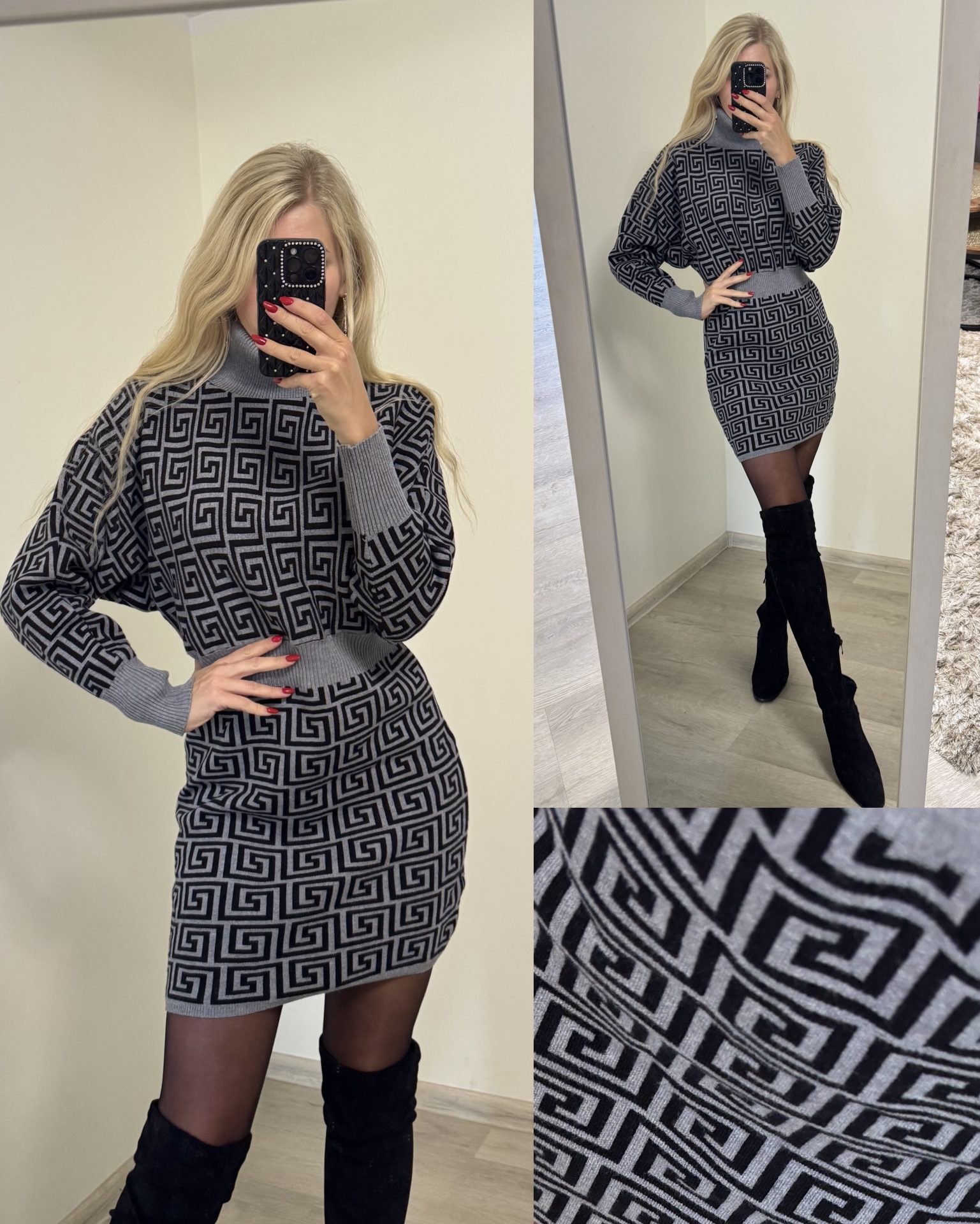 Sukienka w geometryczne wzory - obrazek 2