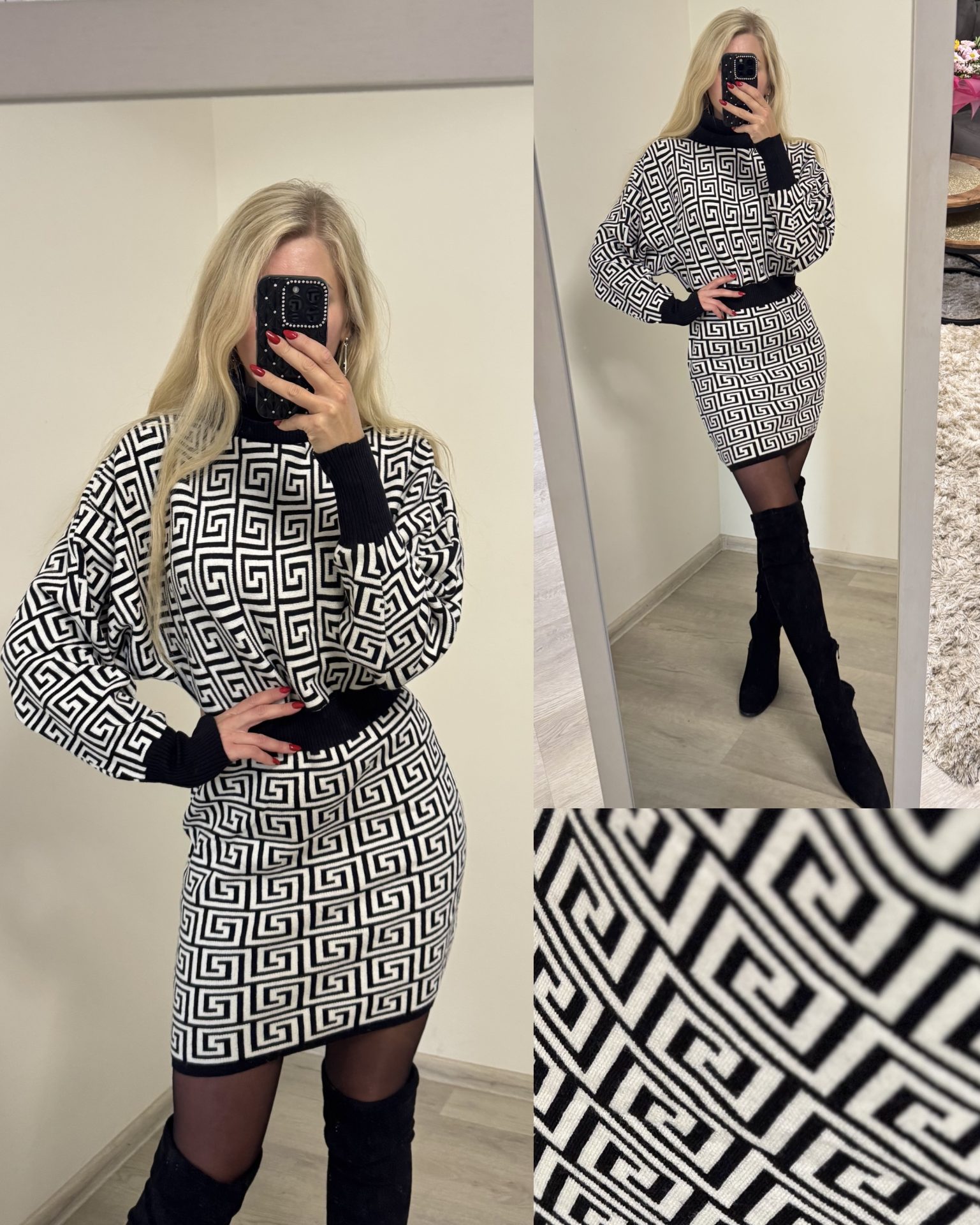 Sukienka w geometryczne wzory - obrazek 3