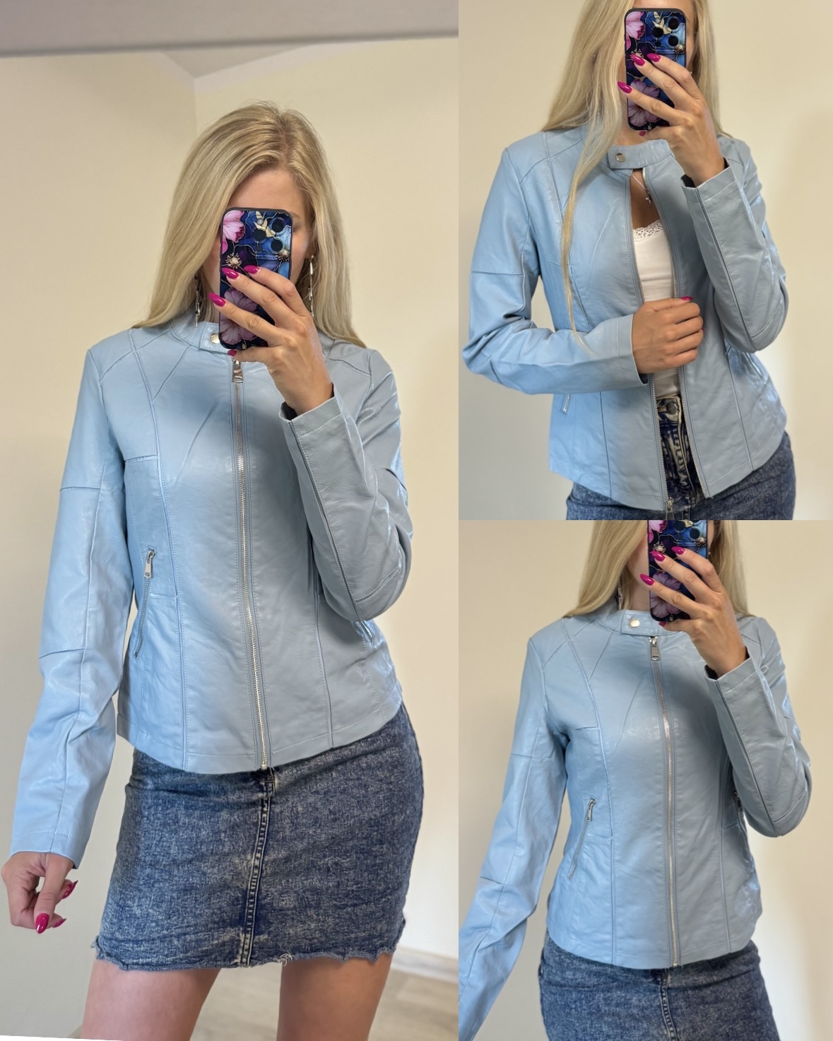 Jasnobłękitna kurtka