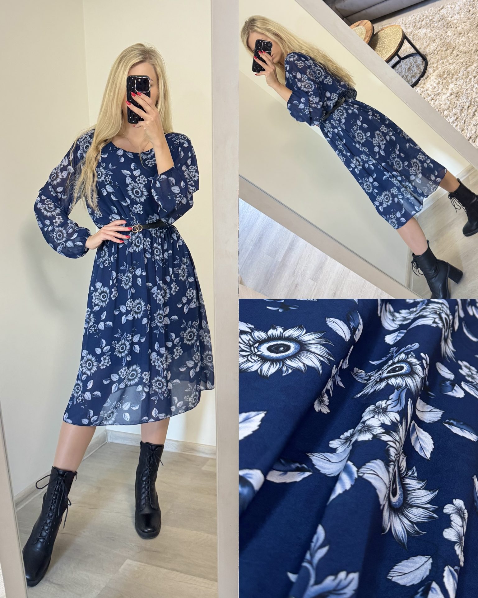 Sukienka z paskiem - obrazek 3