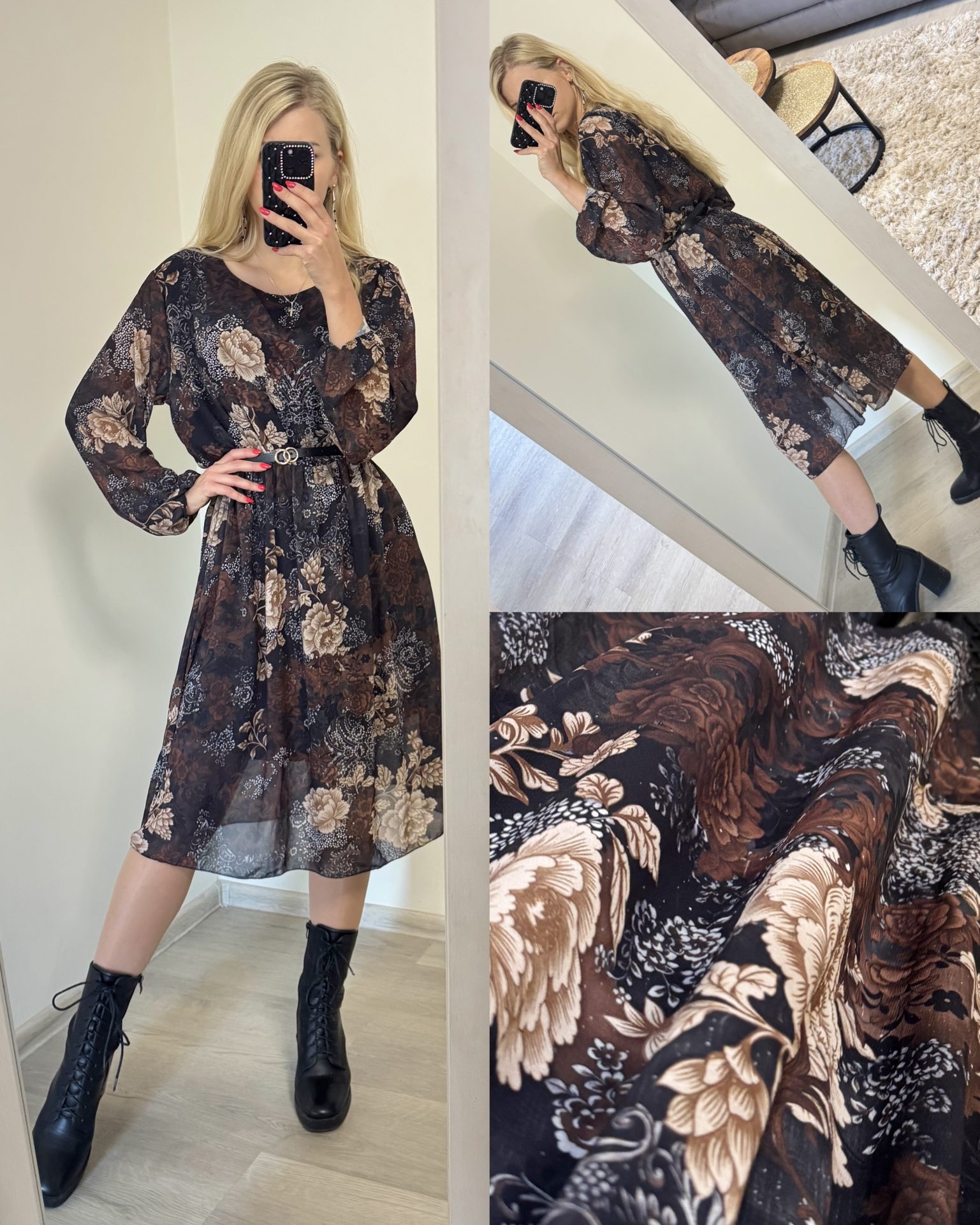 Sukienka z paskiem - obrazek 4