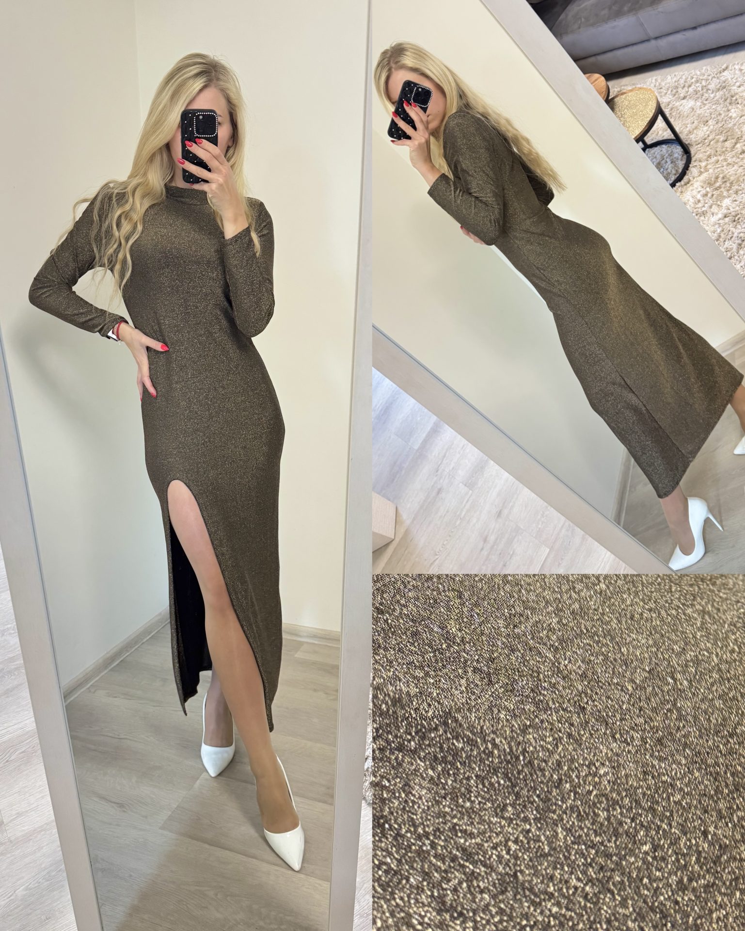 Elegancka dopasowana sukienka - obrazek 2