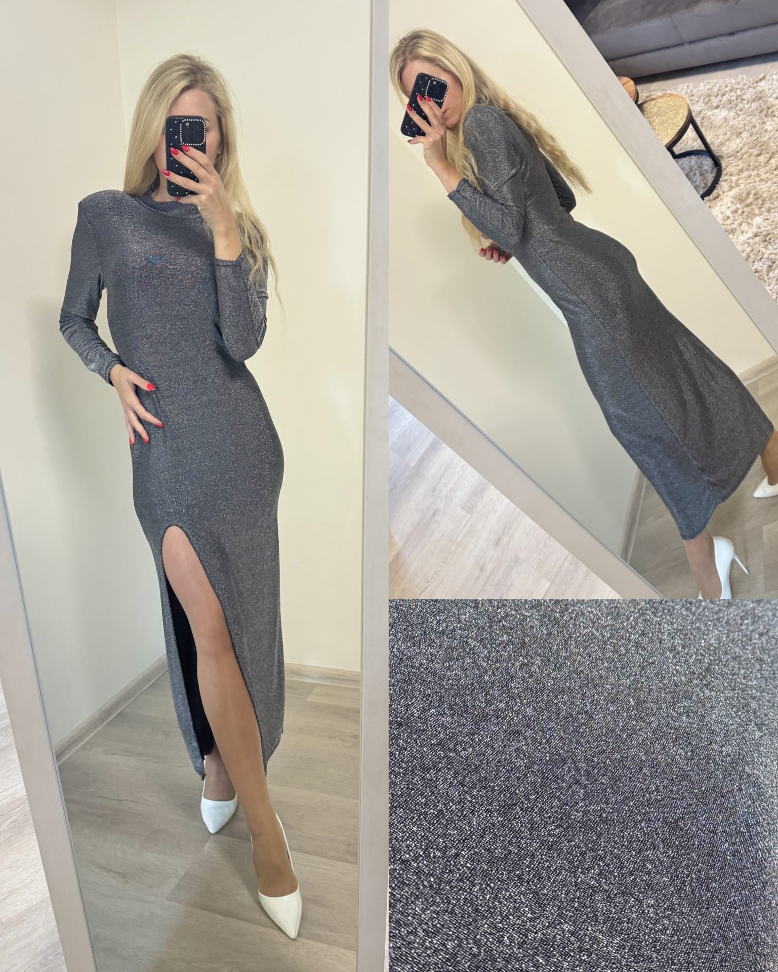 Elegancka dopasowana sukienka - obrazek 4