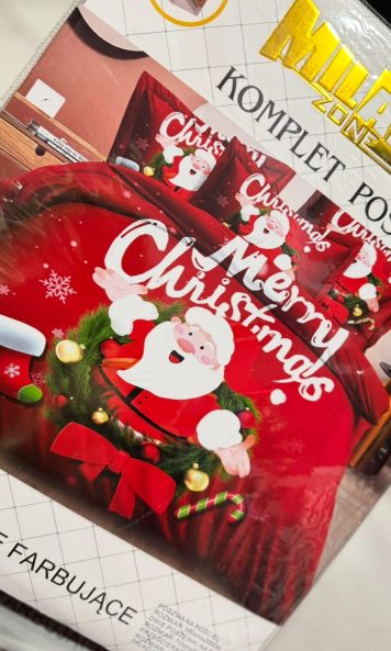 Komplet pościeli - świąteczne wzory