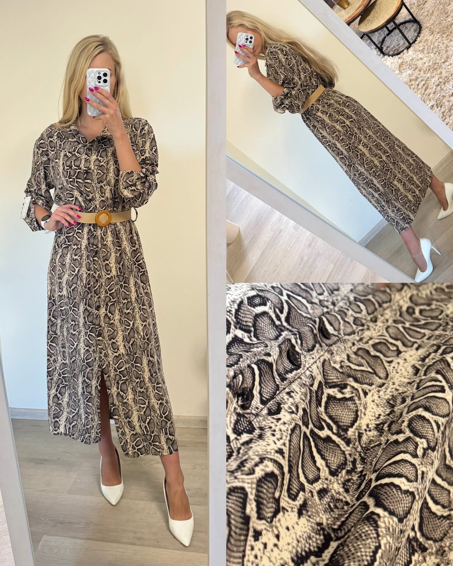 Elegancka sukienka koszulowa