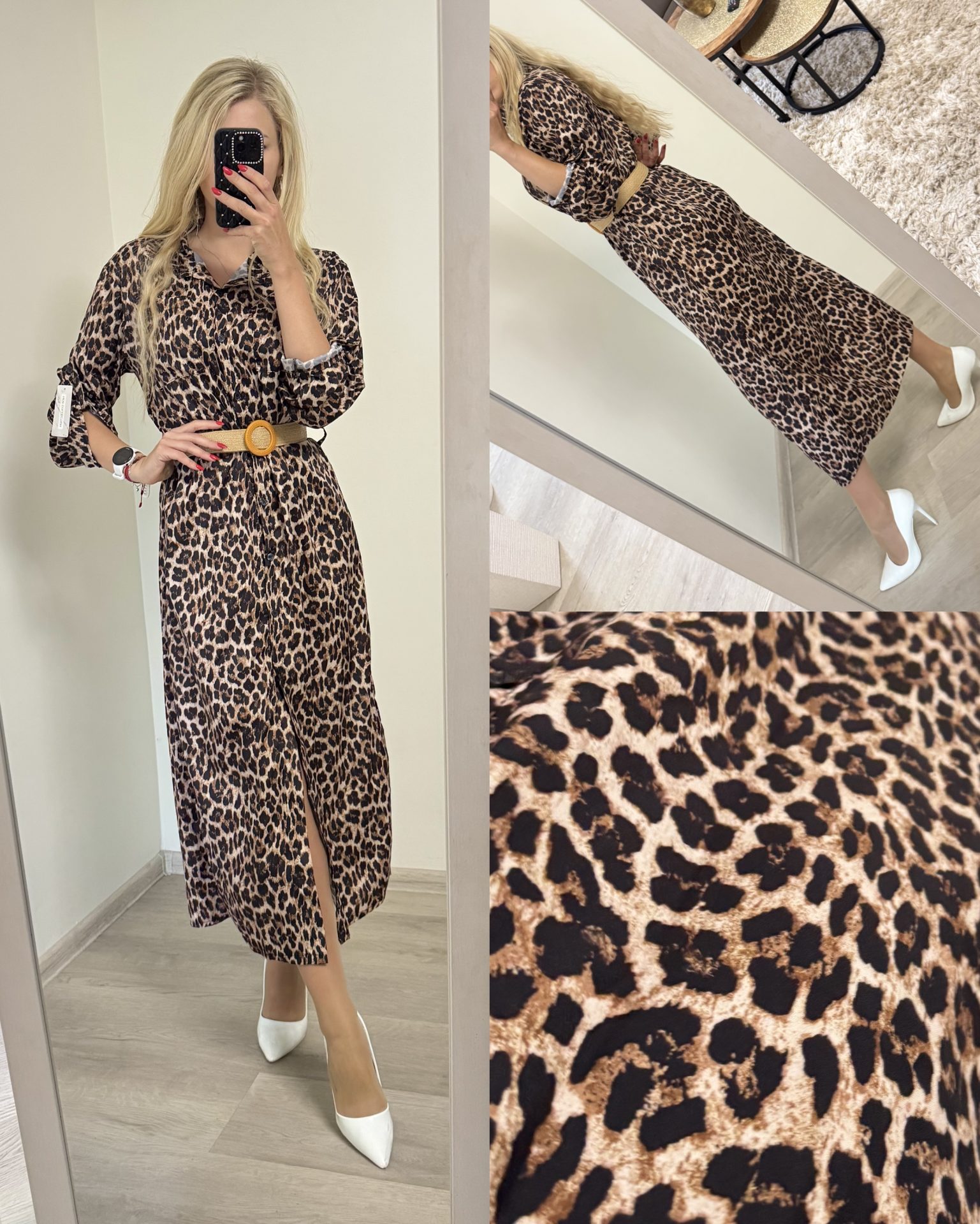 Elegancka sukienka koszulowa - obrazek 6