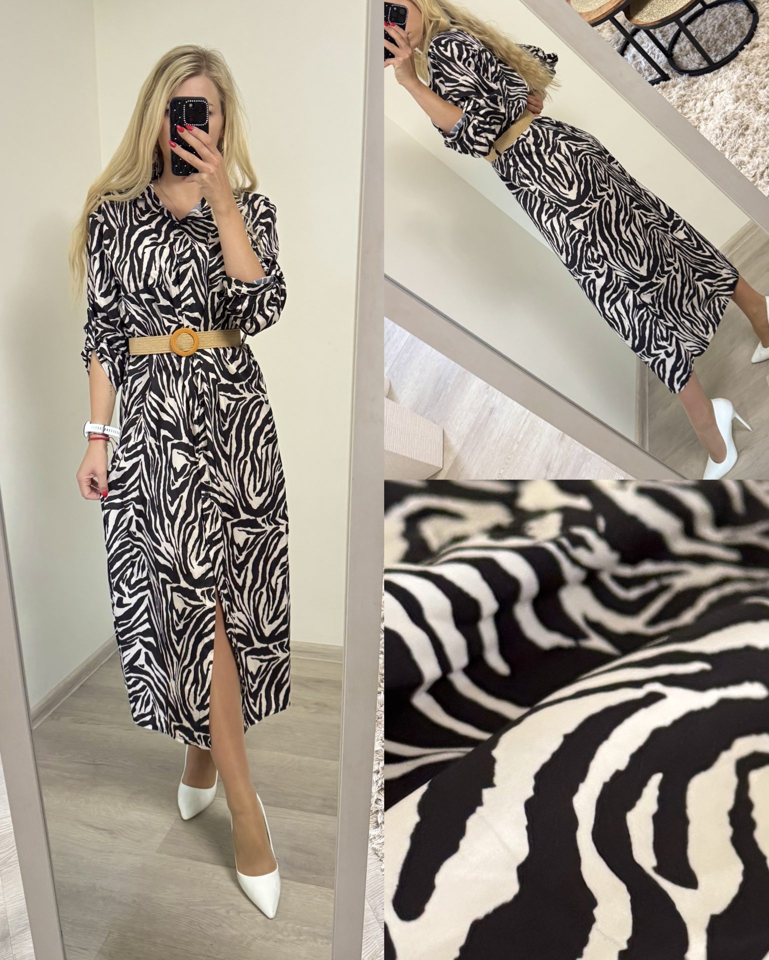 Elegancka sukienka koszulowa - obrazek 4