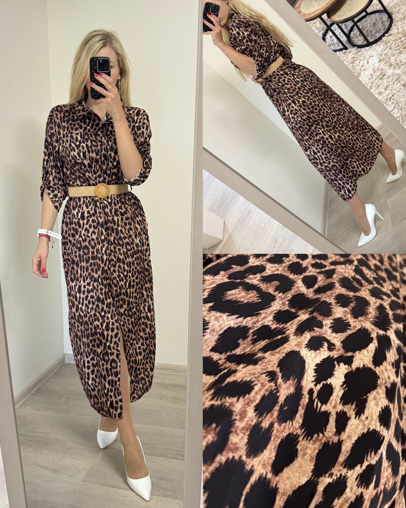 Elegancka sukienka koszulowa - obrazek 5