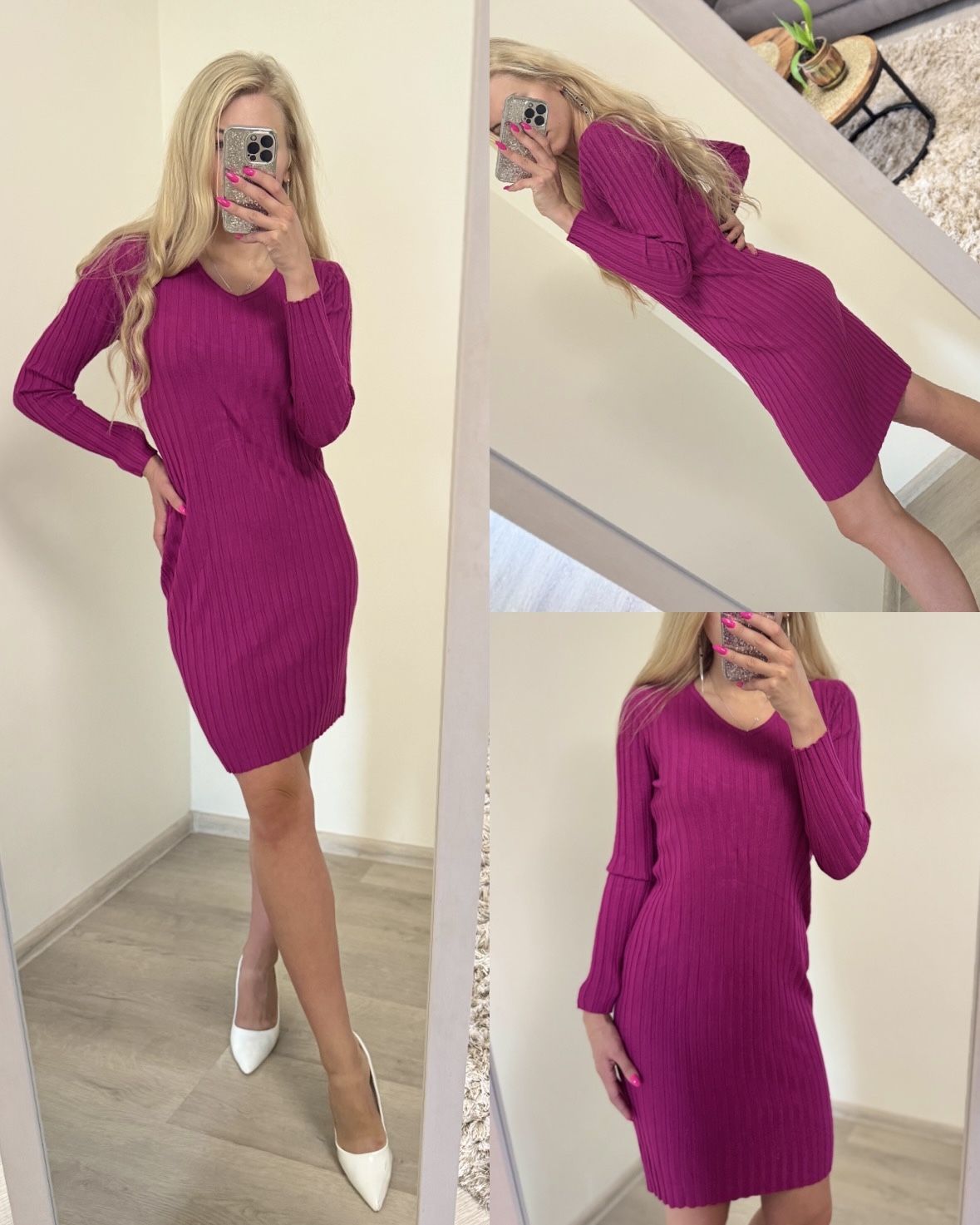 Sukienka prążkowana