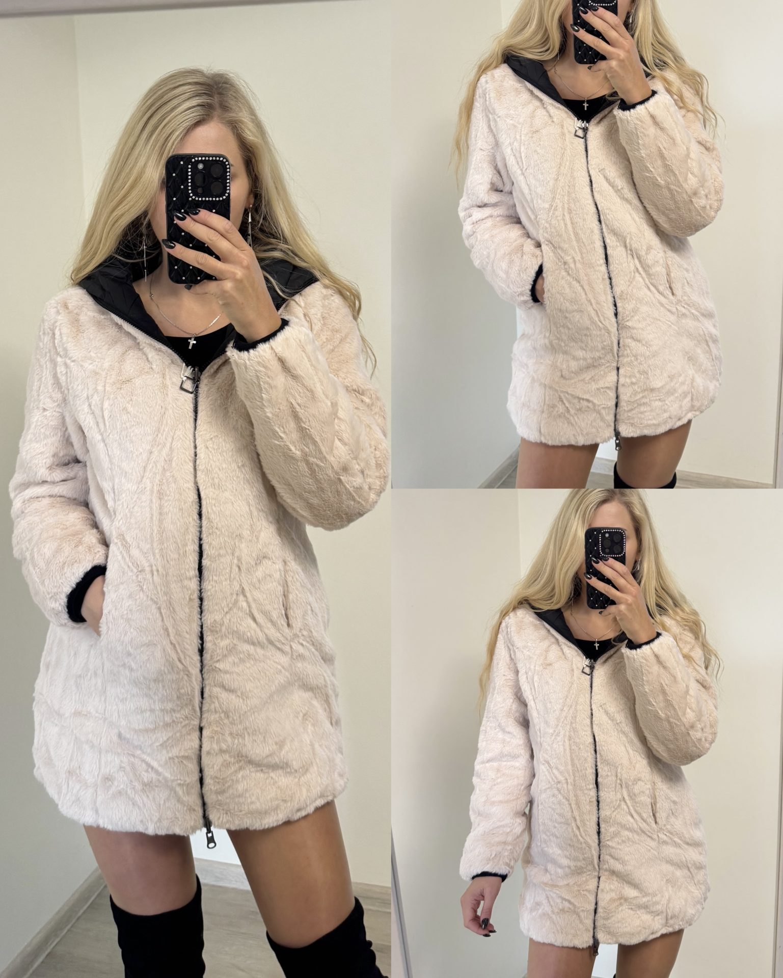 Kurtka 2w1 kurtka pikowana /futerko - obrazek 4