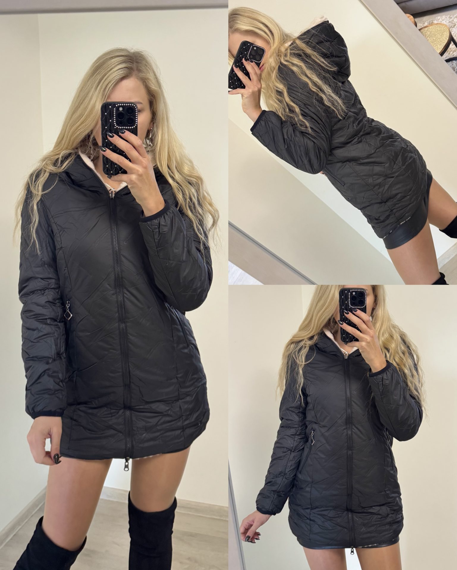 Kurtka 2w1 kurtka pikowana /futerko - obrazek 3