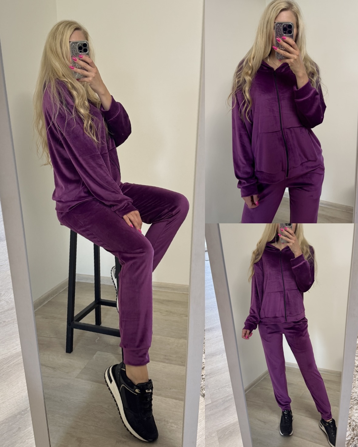 Dres damski welurowy - obrazek 4