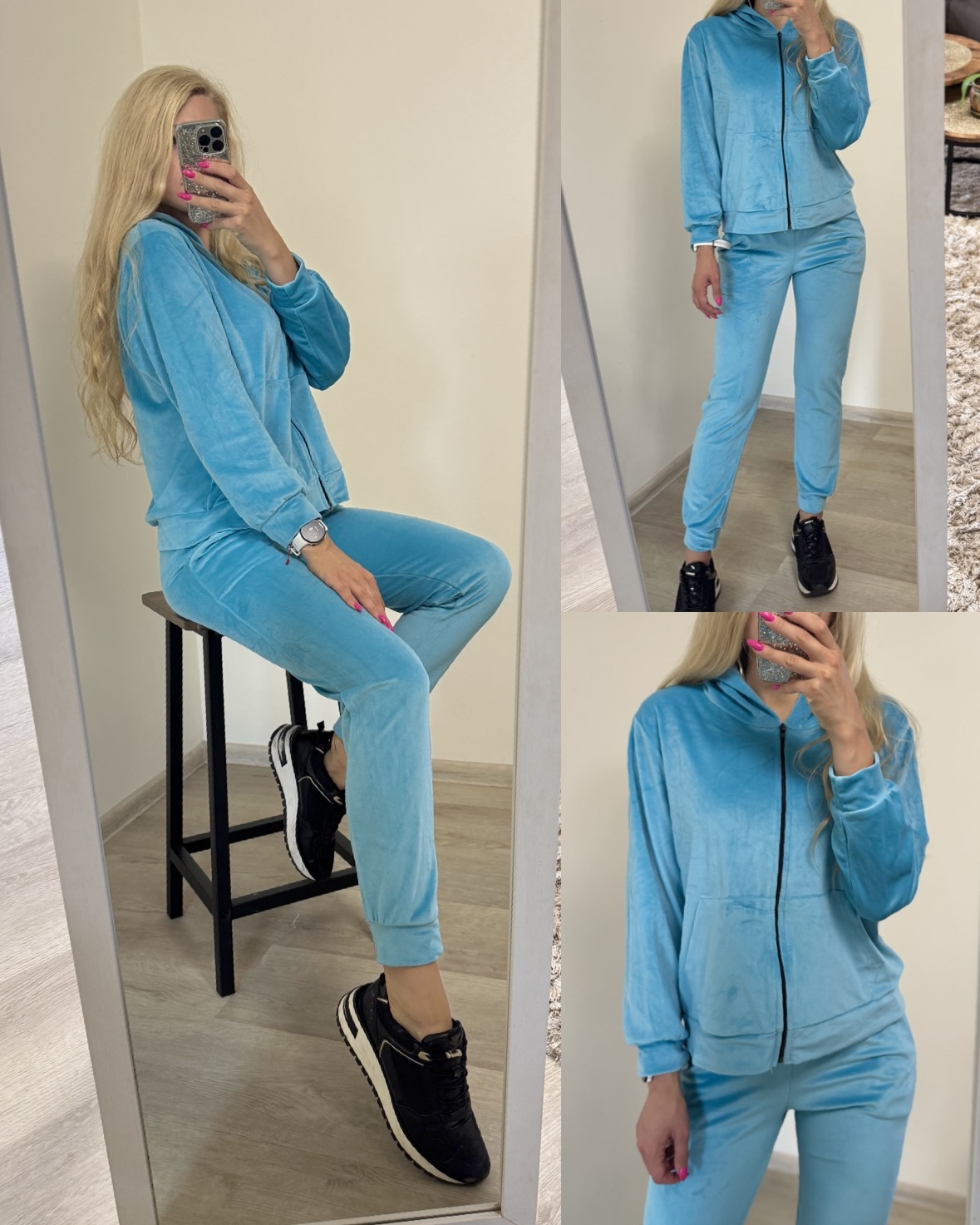 Dres damski welurowy - obrazek 3