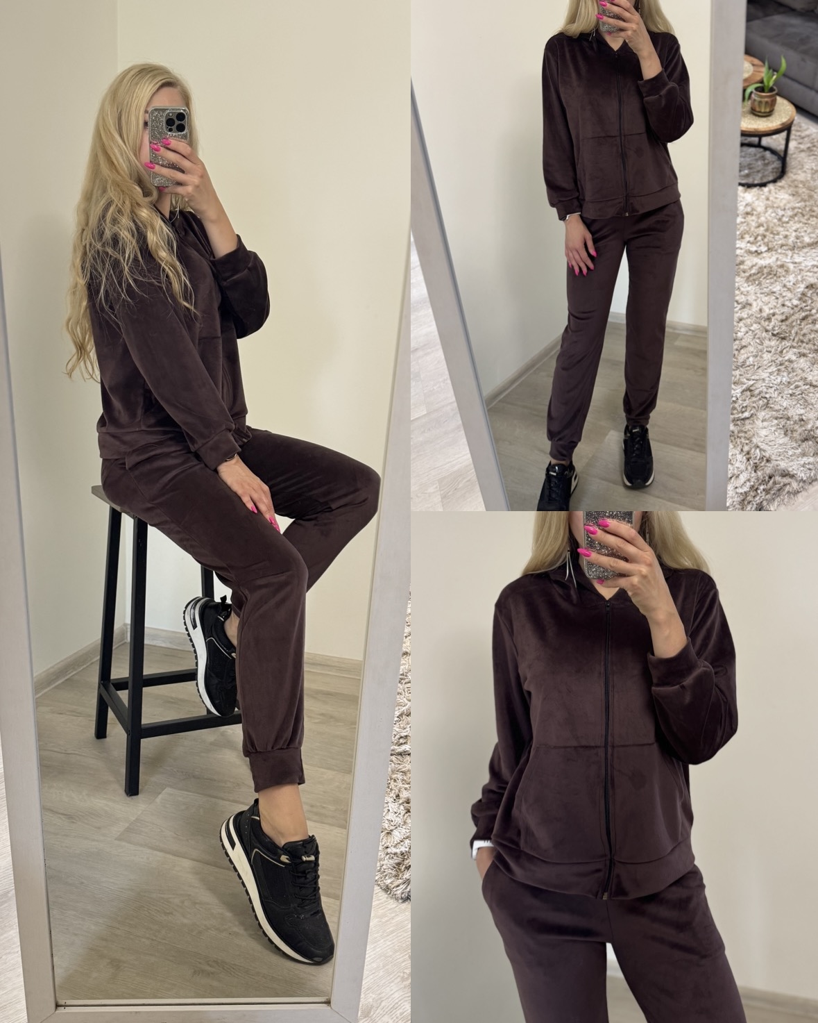 Dres damski welurowy - obrazek 2