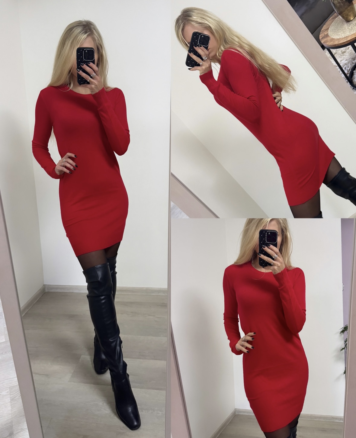 Sukienka z długim rękawem