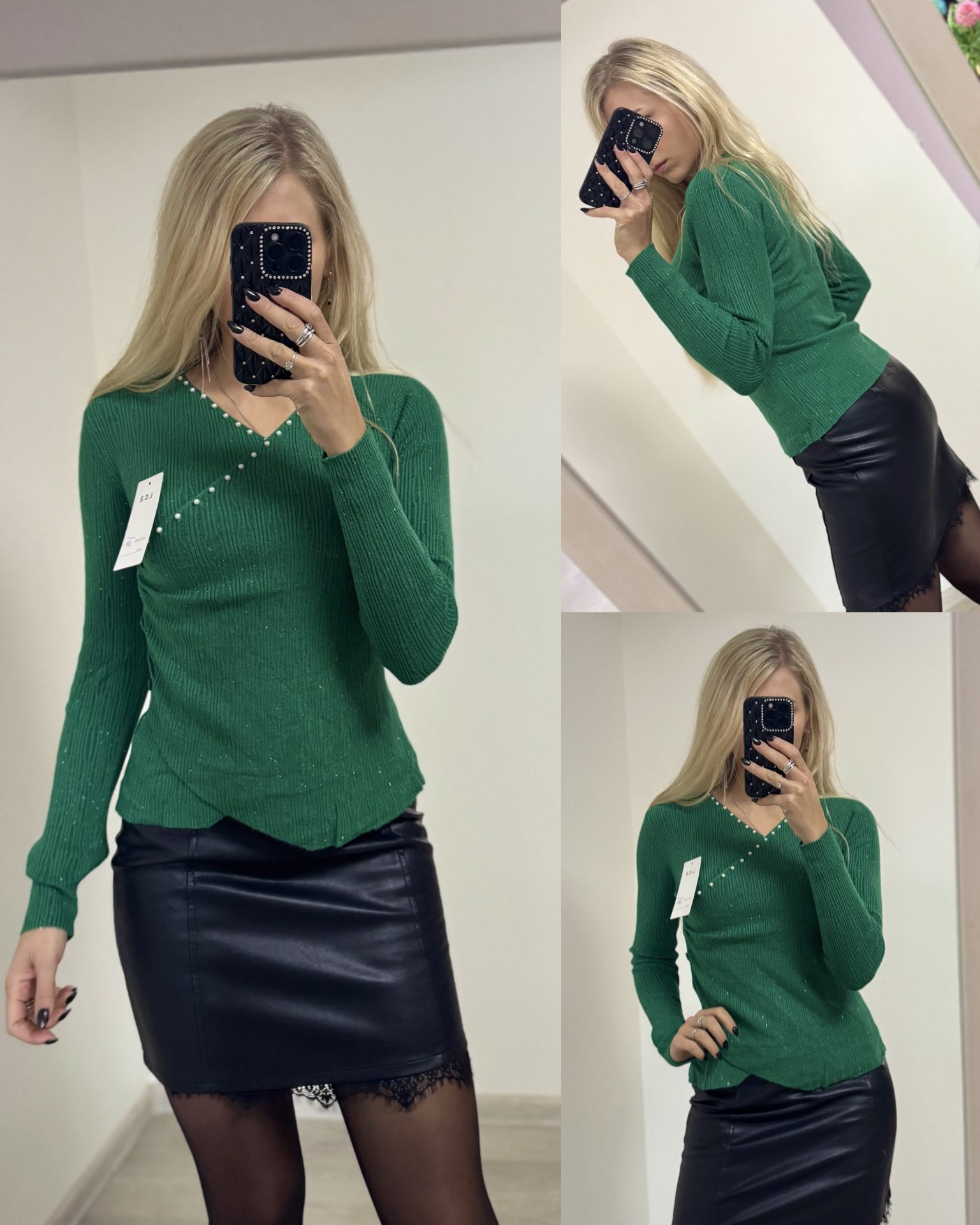 Bluzka z ozdobnymi perełkami - obrazek 8