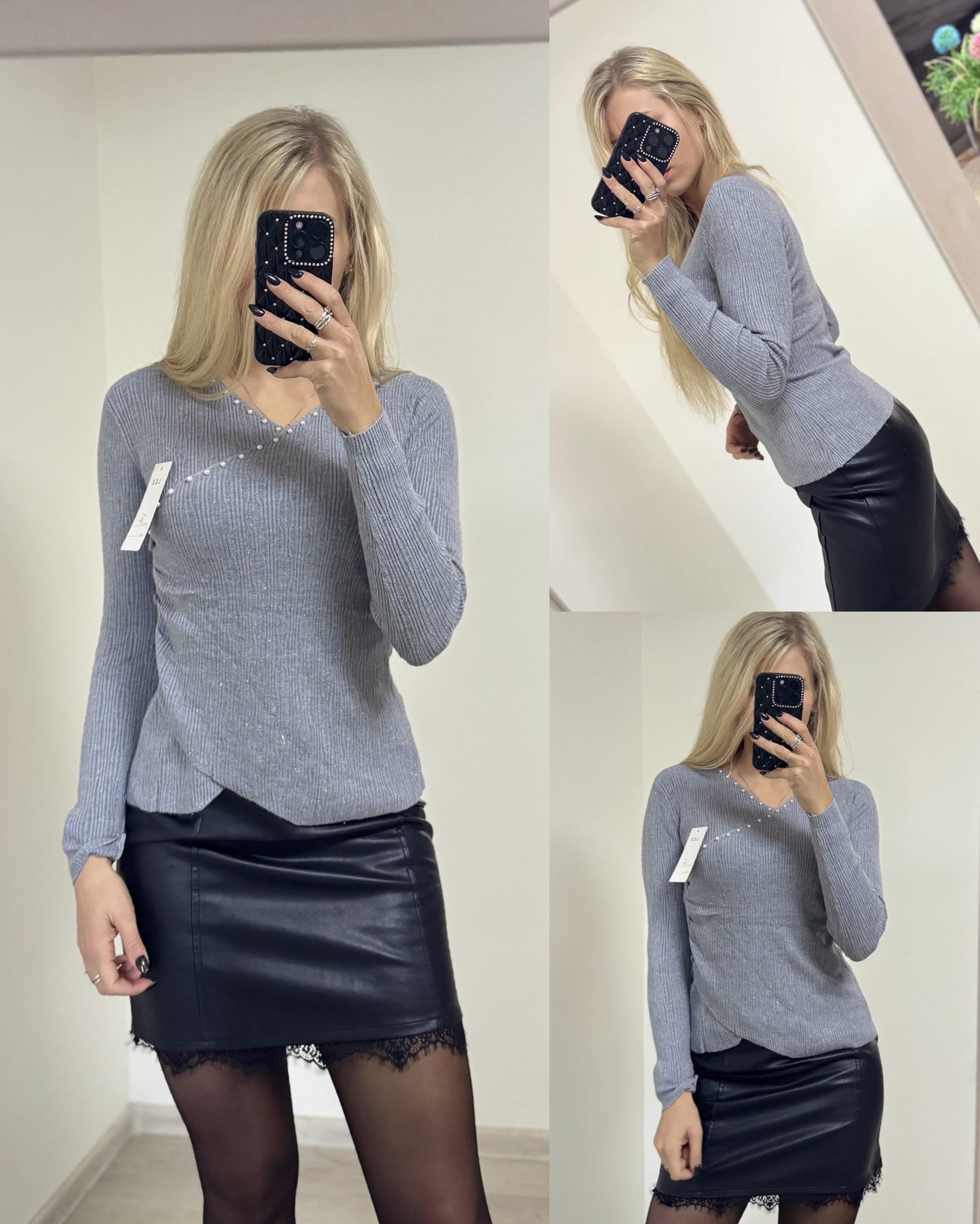 Bluzka z ozdobnymi perełkami - obrazek 7