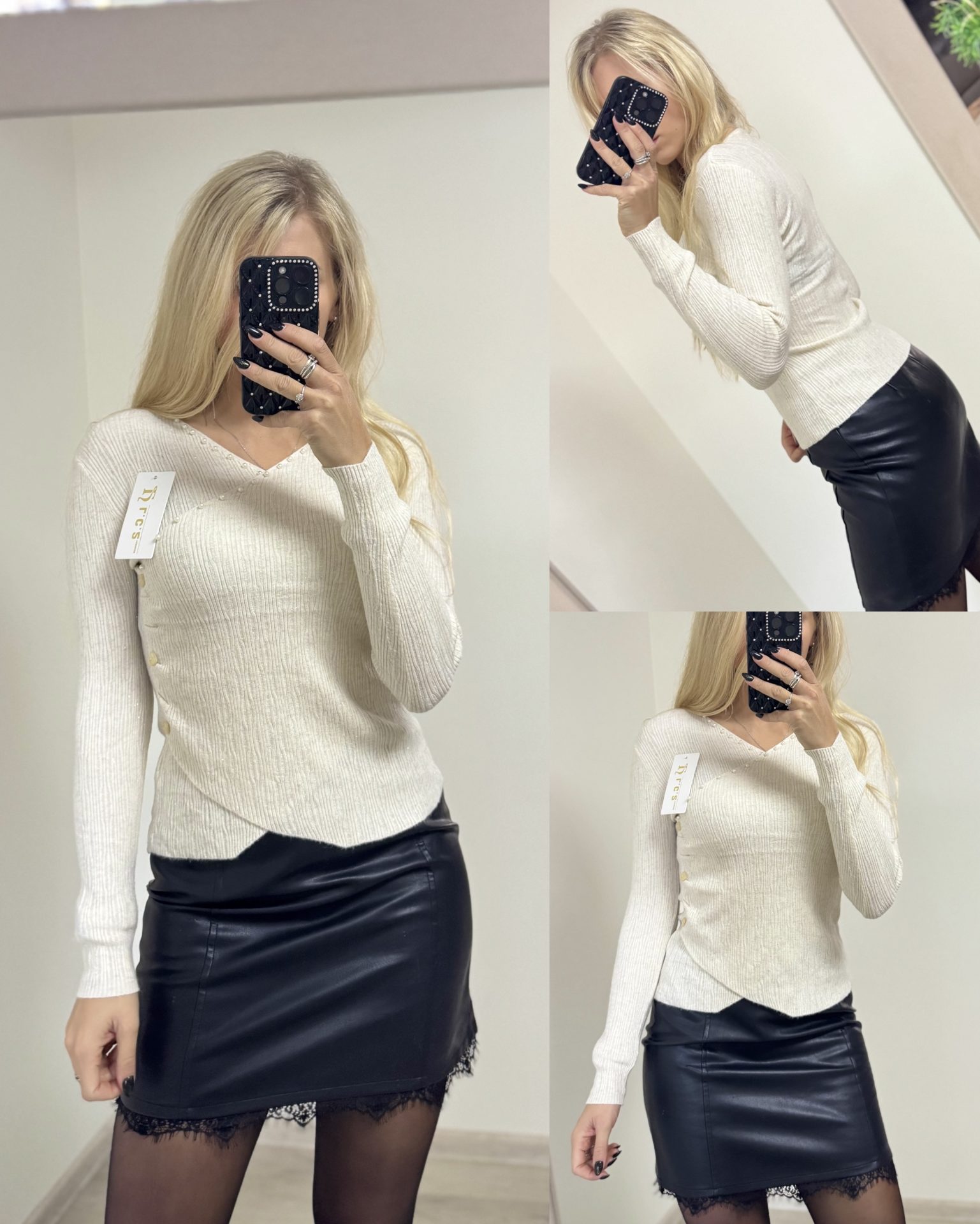 Bluzka z ozdobnymi perełkami - obrazek 5