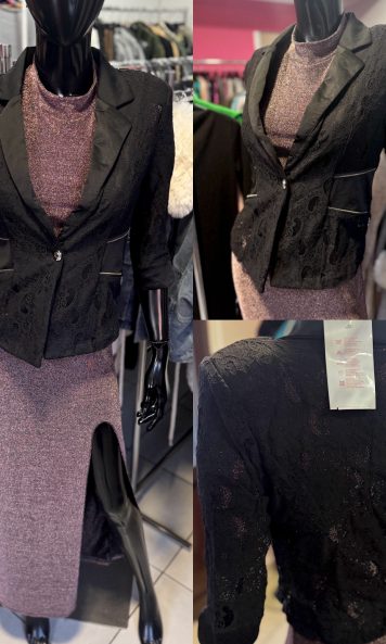 Eleganckie czarne bolerko