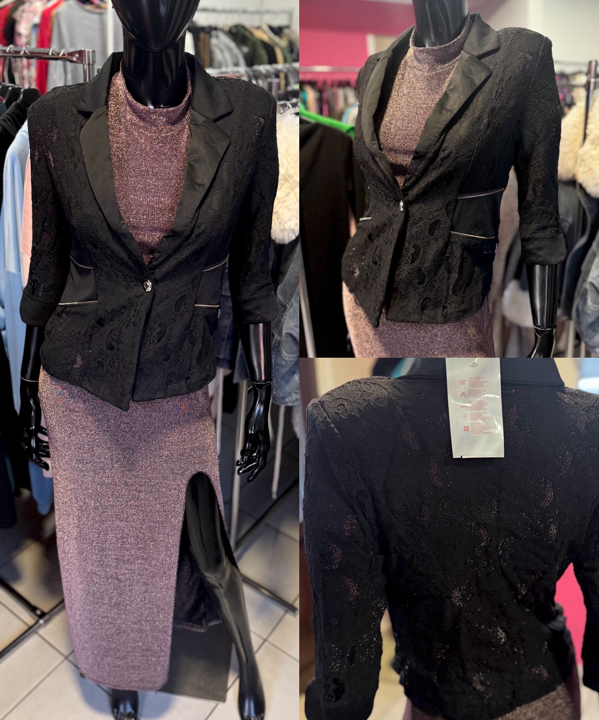 Eleganckie czarne bolerko