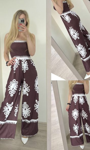 Stylowy kombinezon maxi